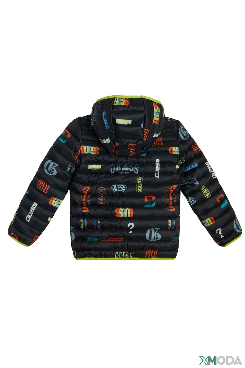 Куртка Guess детская с принтом чёрная