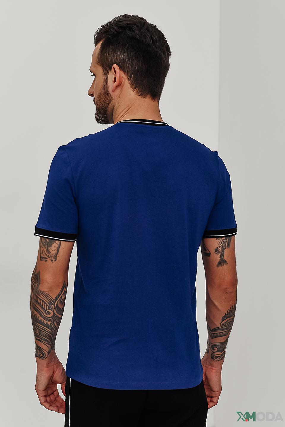 Футболка Guess логотип синяя