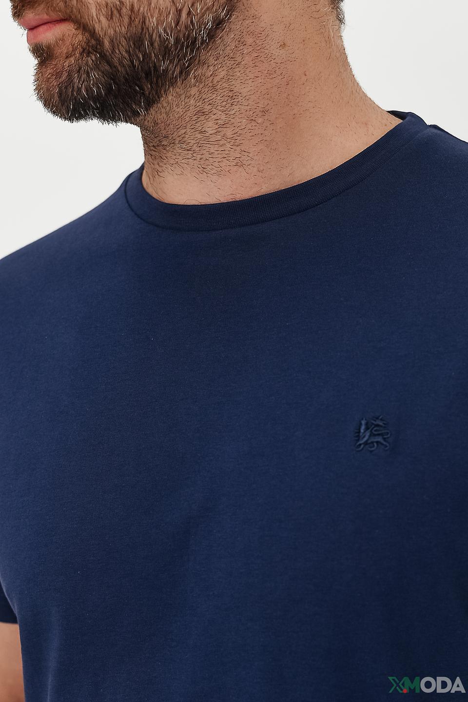 Футболка Lerros синяя с логотипом