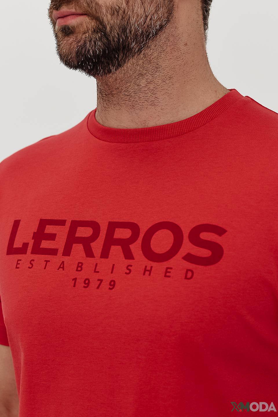Футболка Lerros красный с логотипом
