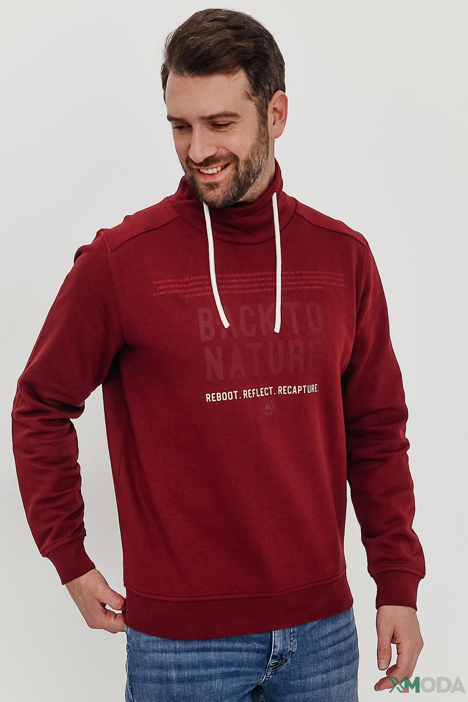 Толстовка Lerros винная с капюшоном