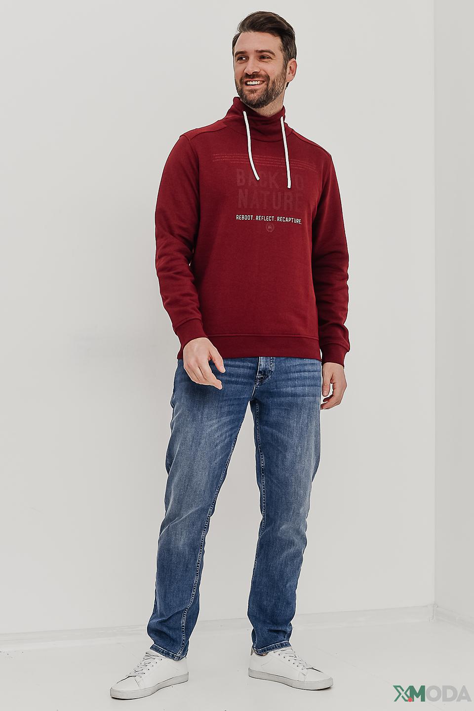 Толстовка Lerros винная с капюшоном