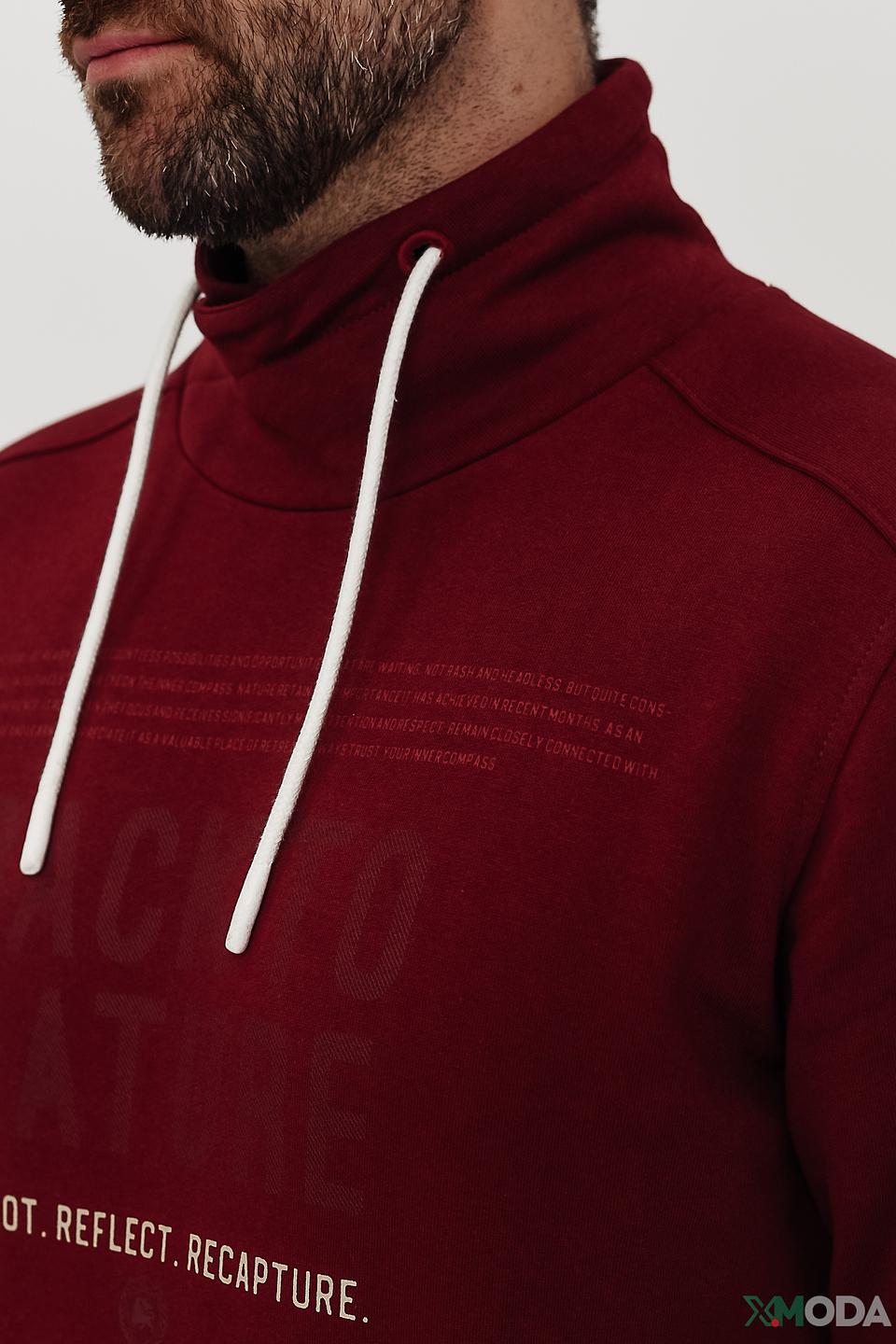Толстовка Lerros винная с капюшоном