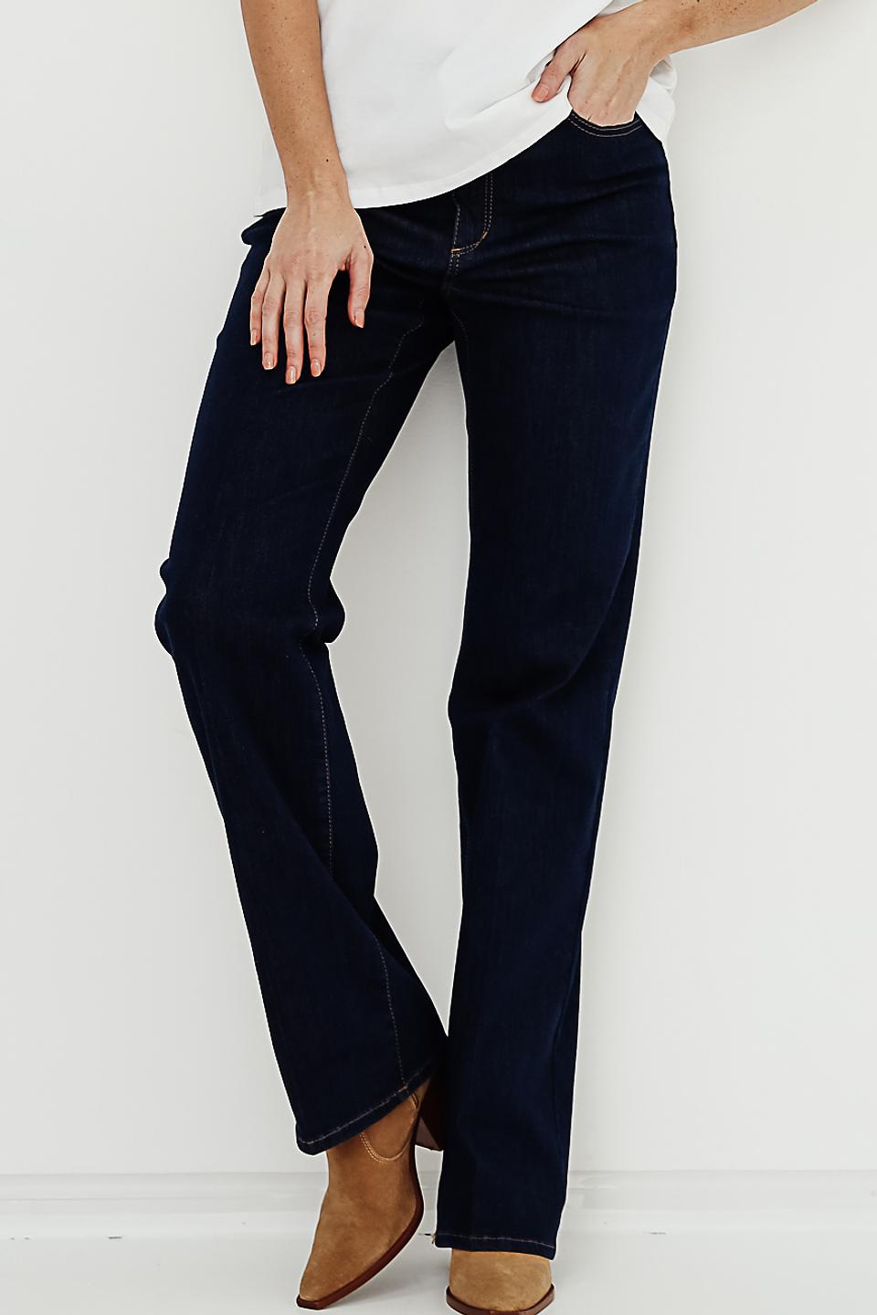 Джинсы Gerry Weber расклешенные темно-синие