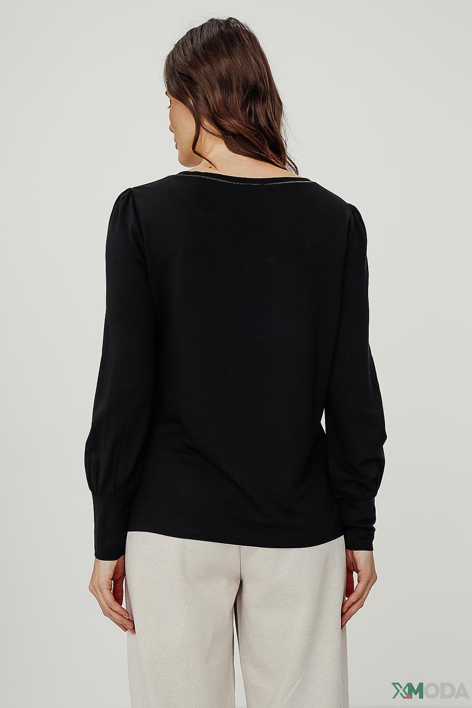 Блуза Monari с принтом чёрная