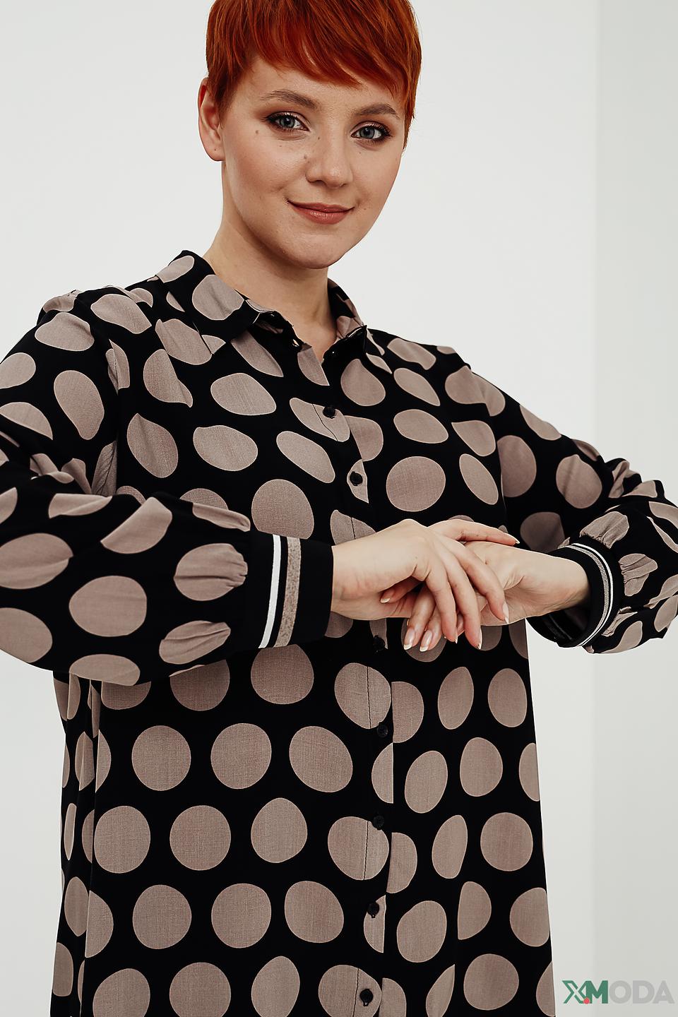 Рубашка Frapp в горошек