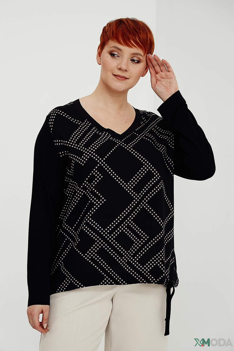 Блуза Frapp с геометрическим узором