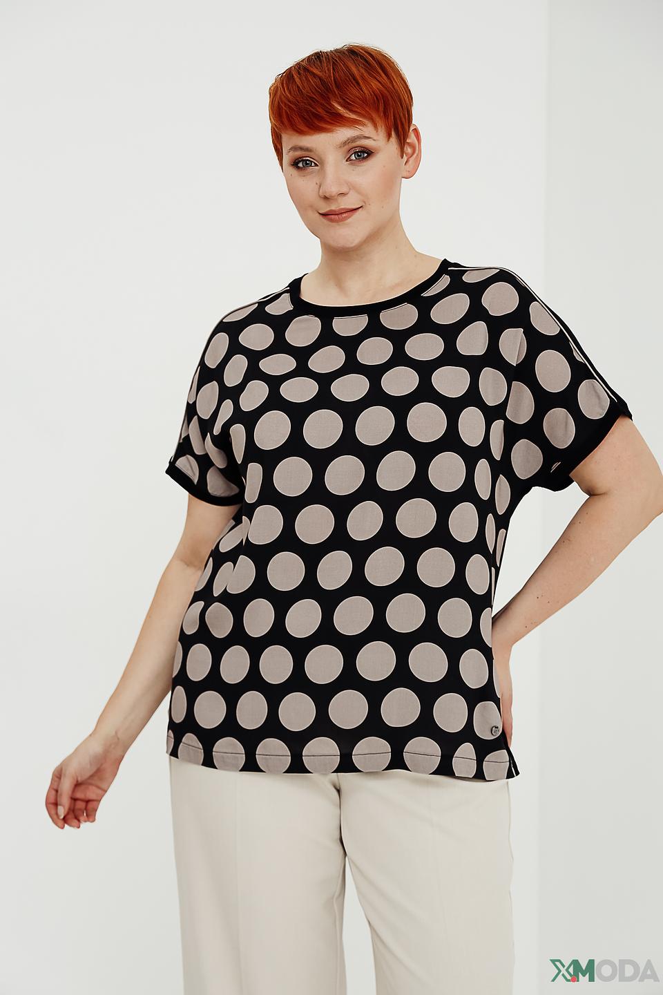 Блуза Frapp в горошек