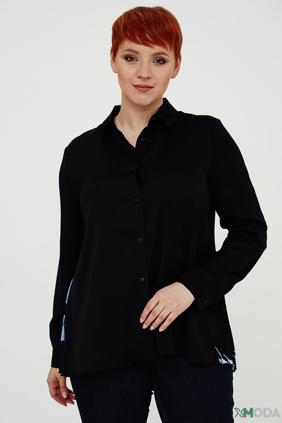 Рубашка Taifun с принтом чёрная