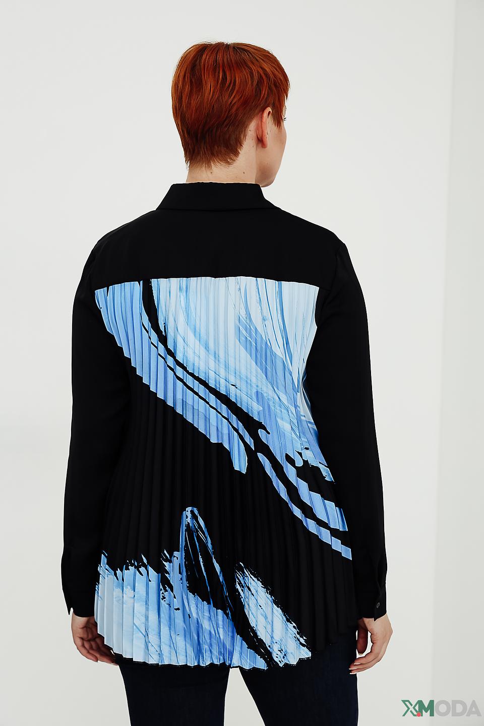 Рубашка Taifun с принтом чёрная