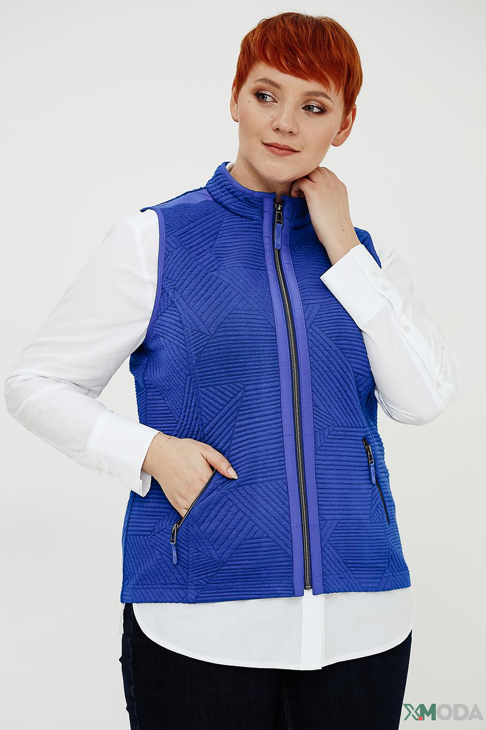 Жилет Rabe collection синий стеганый