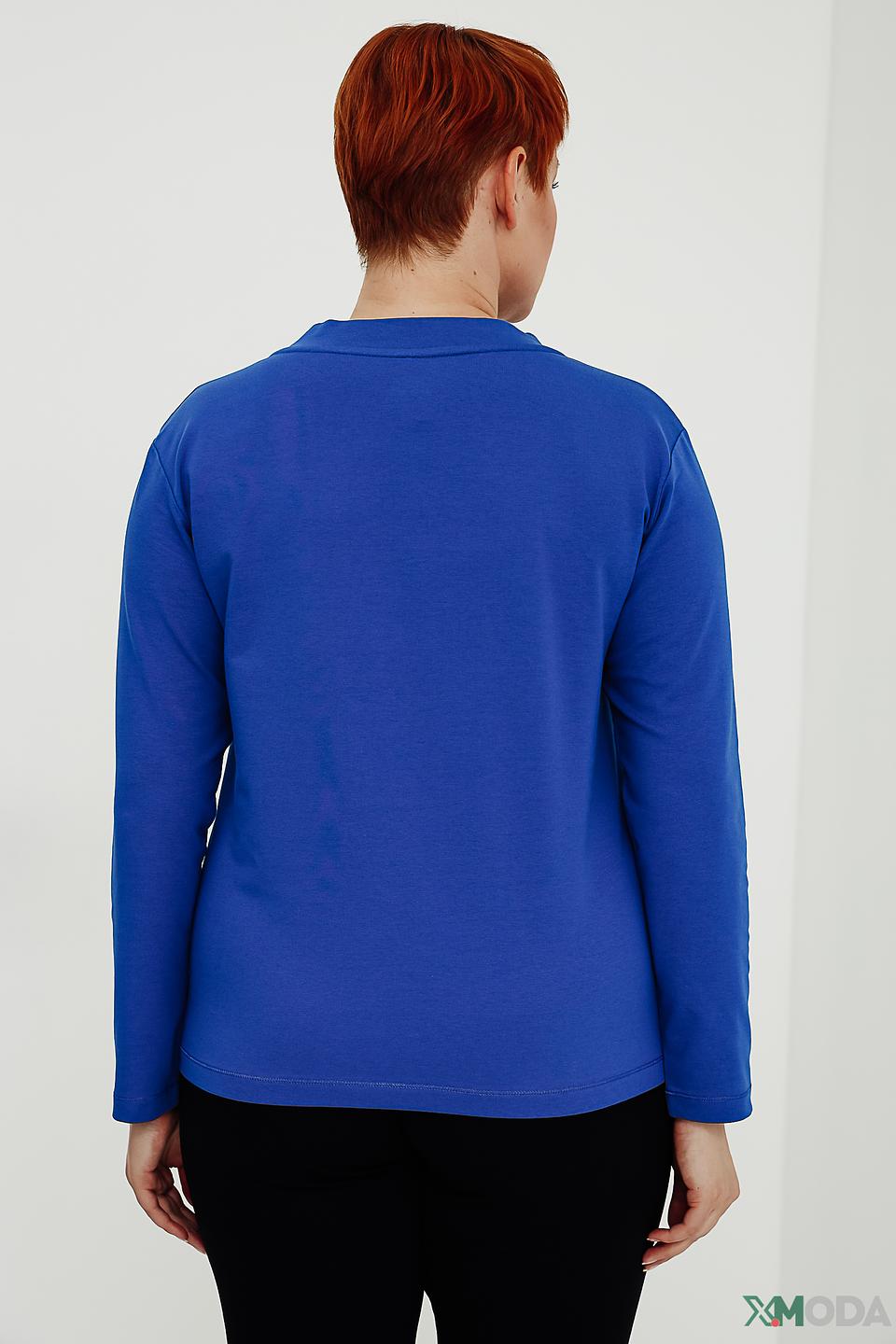 Пуловер Rabe collection синий с капюшоном