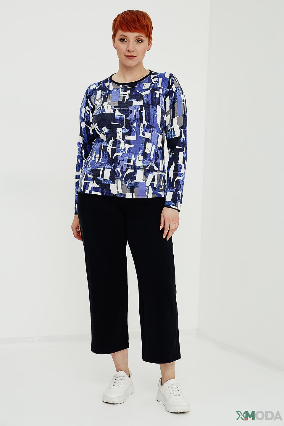 Пуловер Rabe collection с геометрическим принтом