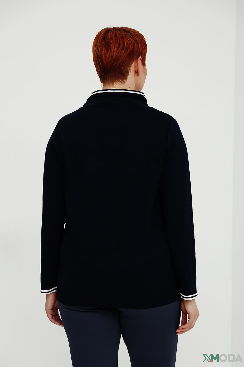 Пуловер Via Appia с капюшоном чёрный