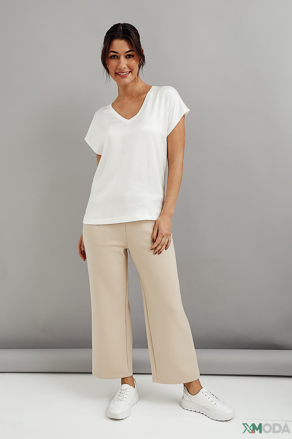 Брюки кюлоты Oui бежевые