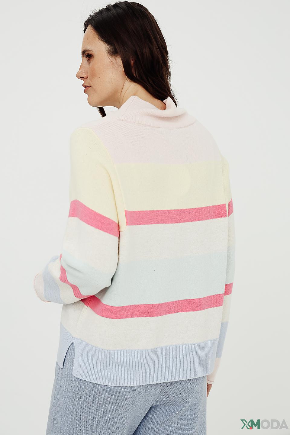 Пуловер Oui в полоску