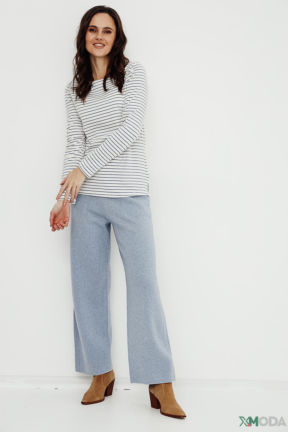 Футболка Oui в полоску белая