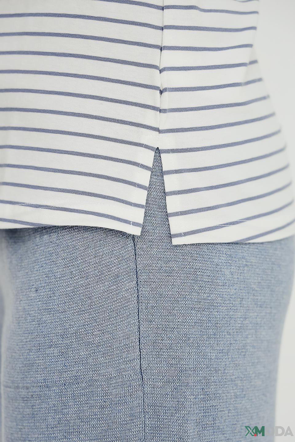 Футболка Oui в полоску белая