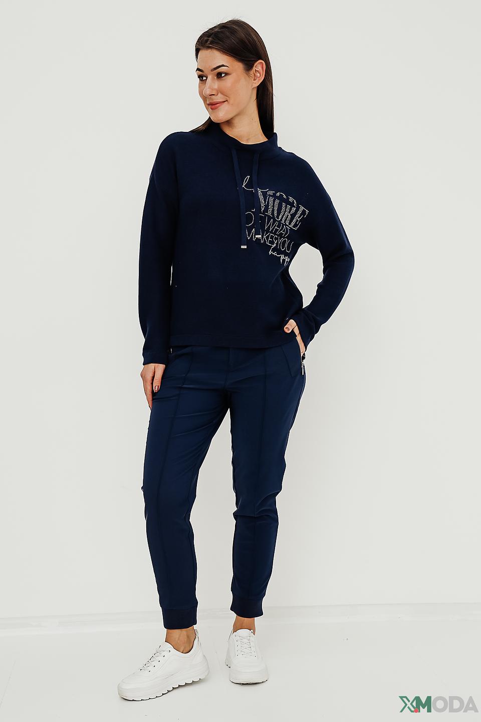 Брюки Monari темно-синие с манжетами