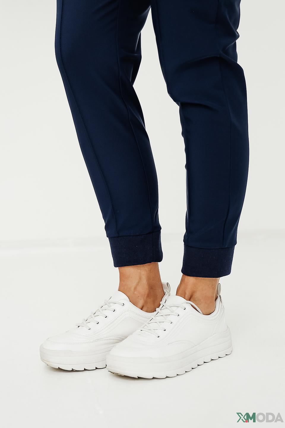 Брюки Monari темно-синие с манжетами