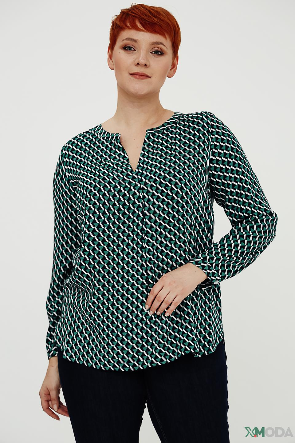 Блуза Via Appia с геометрическим принтом