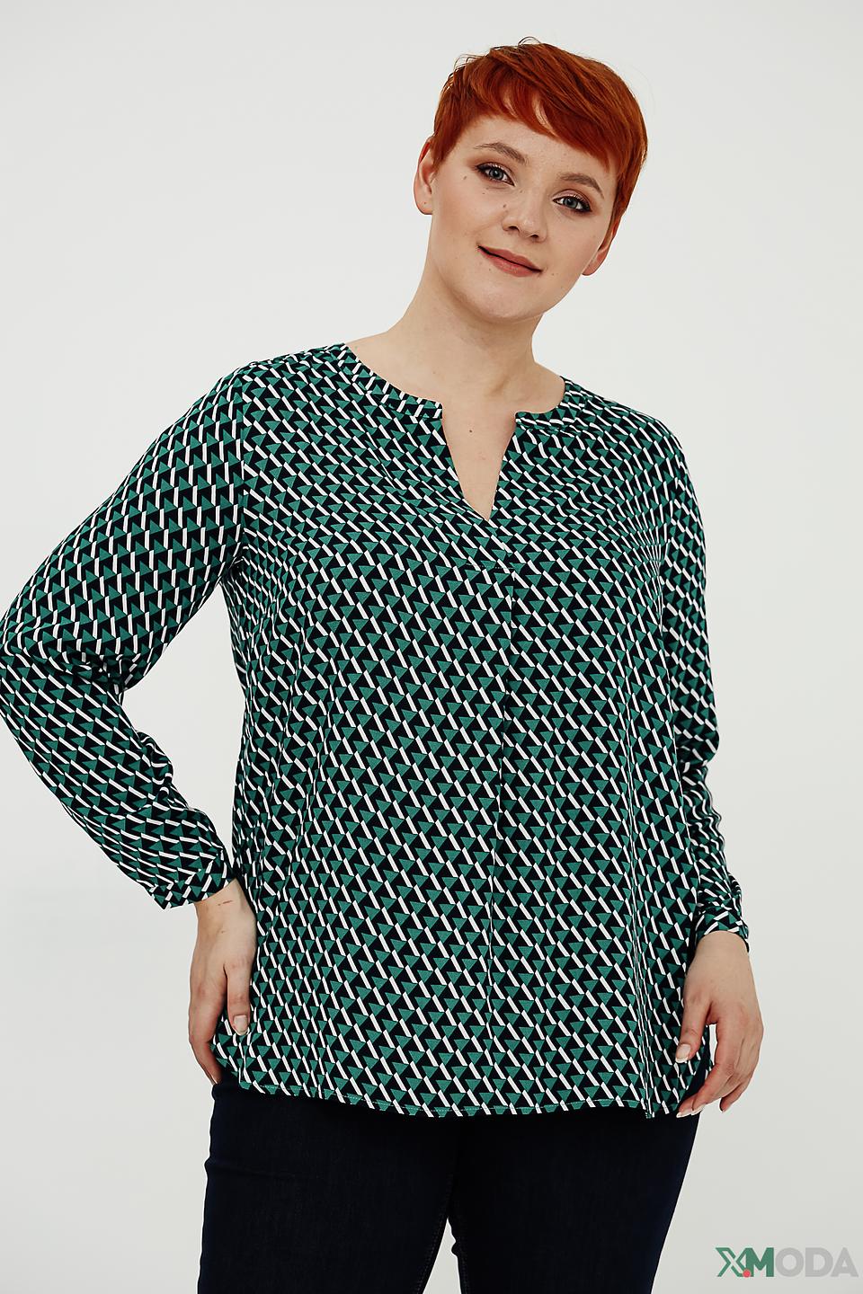 Блуза Via Appia с геометрическим принтом