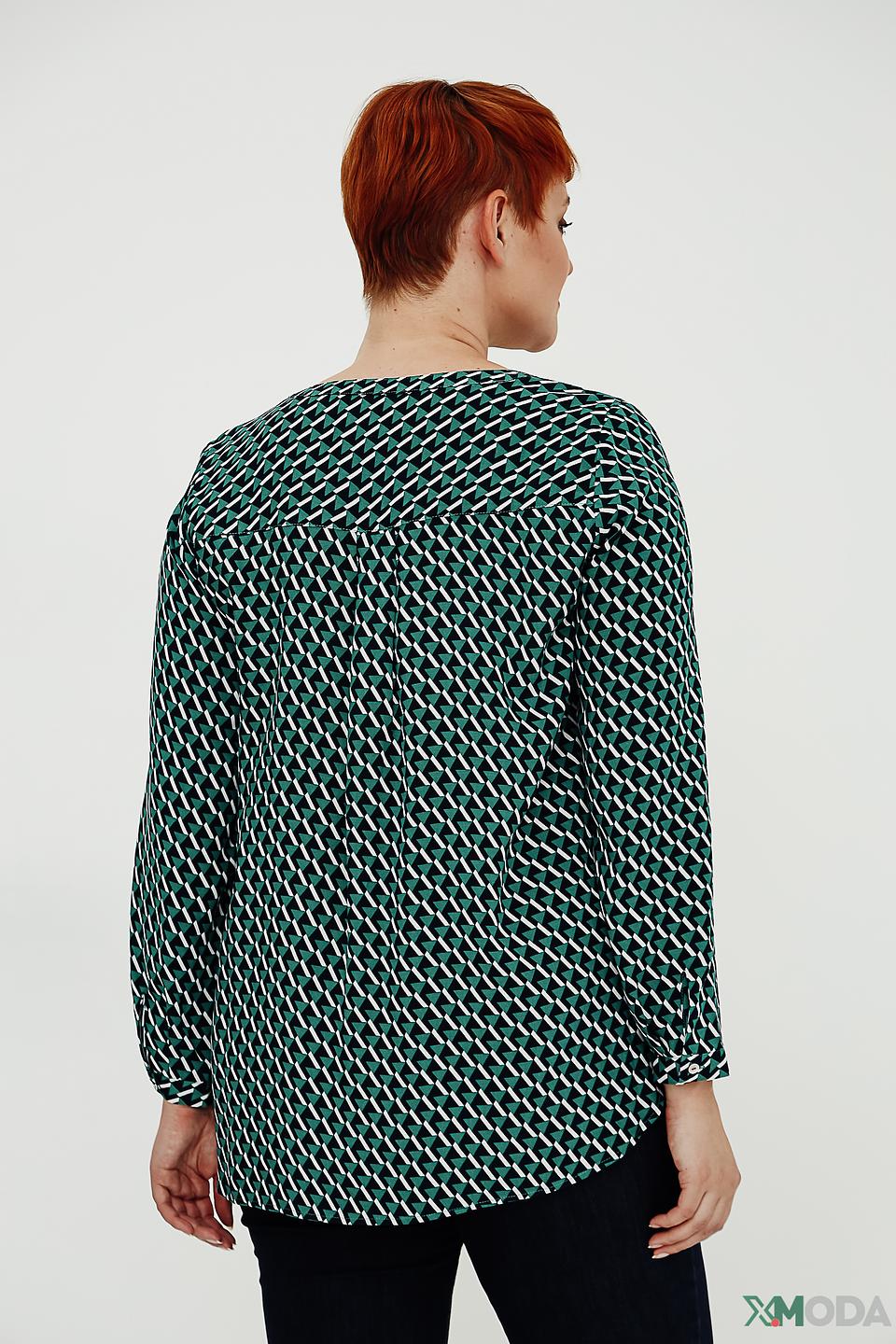 Блуза Via Appia с геометрическим принтом