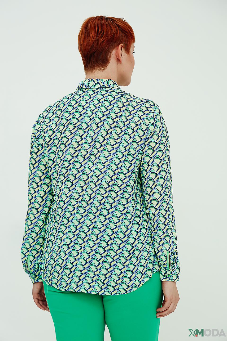 Рубашка Bianca с геометрическим принтом