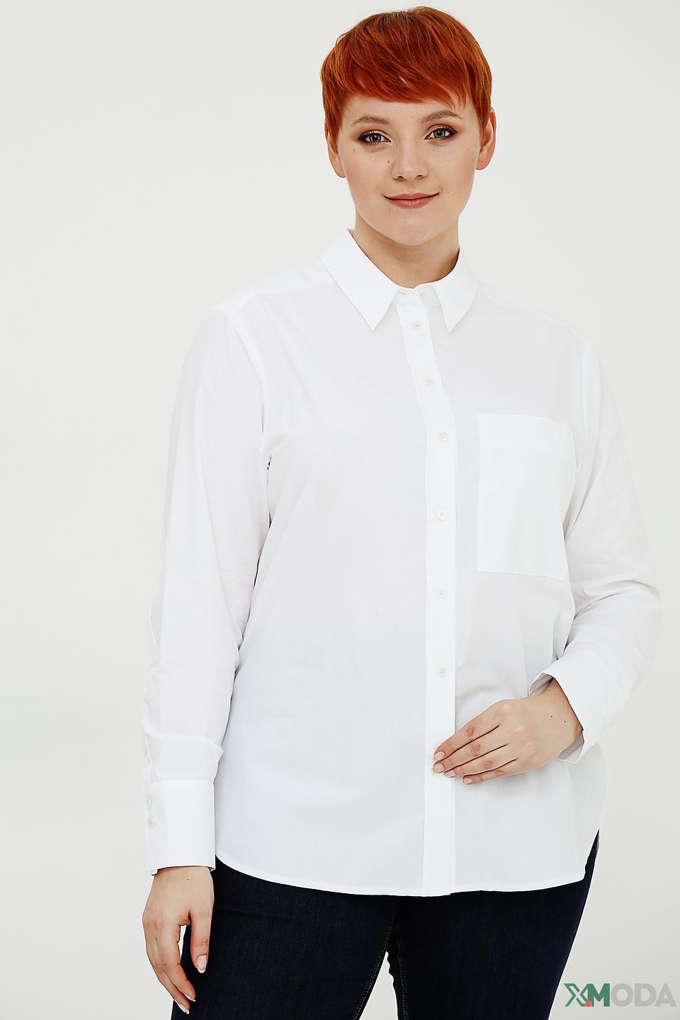 Рубашка Bianca приталенная белая