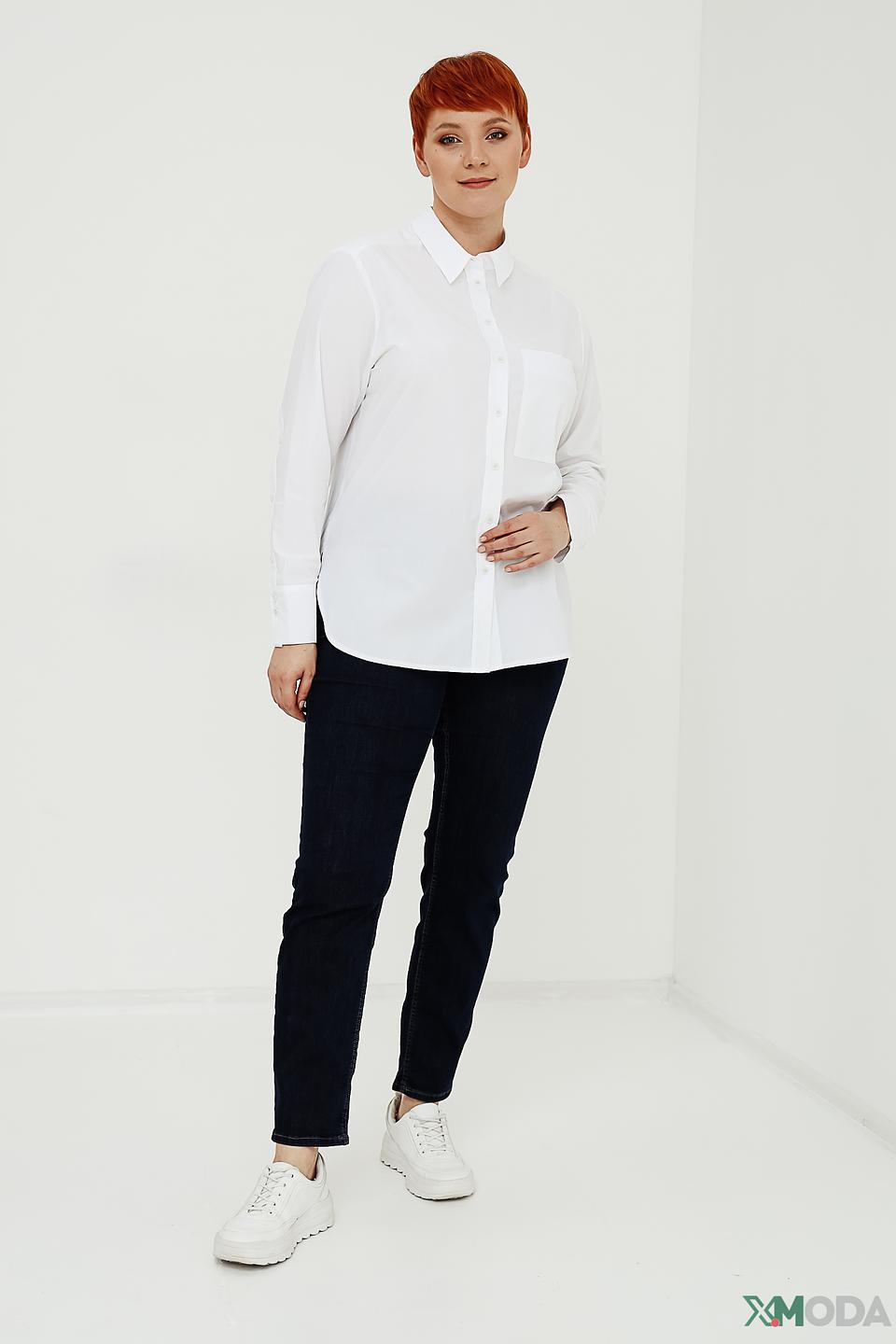 Рубашка Bianca приталенная белая