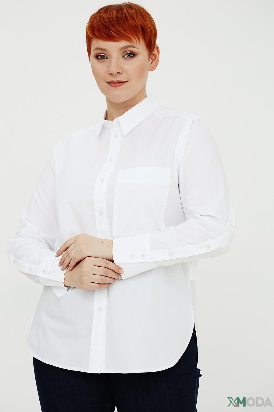Рубашка Bianca приталенная белая