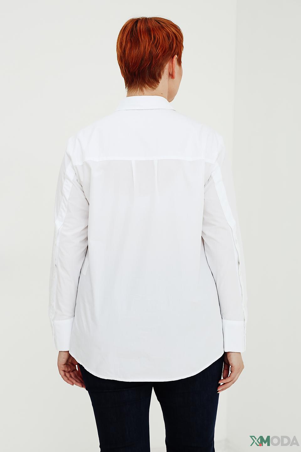 Рубашка Bianca приталенная белая