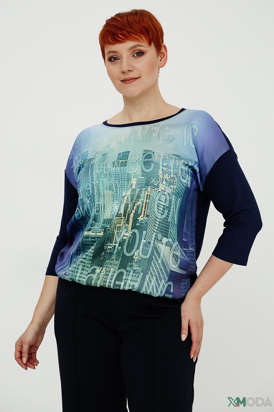 Блуза Bianca с принтом