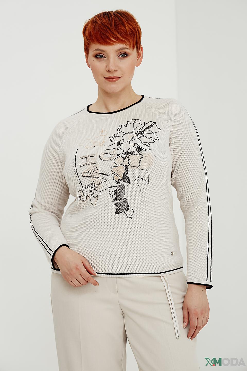 Пуловер Rabe collection с цветами