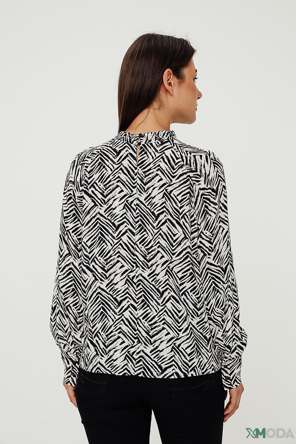 Блуза Lecomte с геометрическим принтом