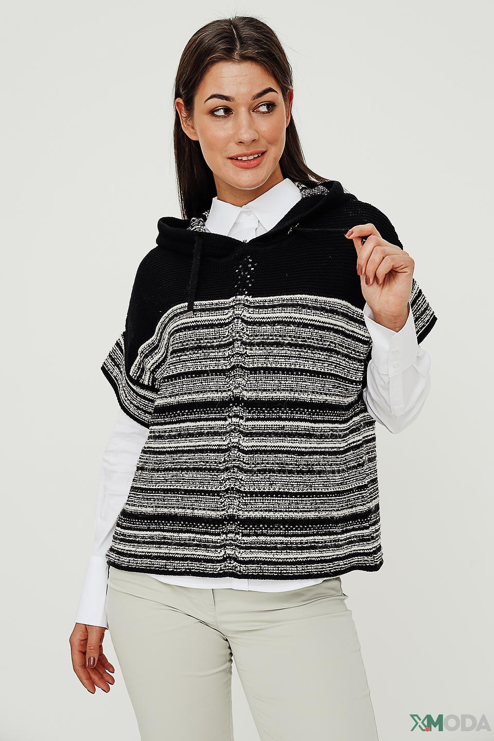 Жилет Lecomte чёрный с узором