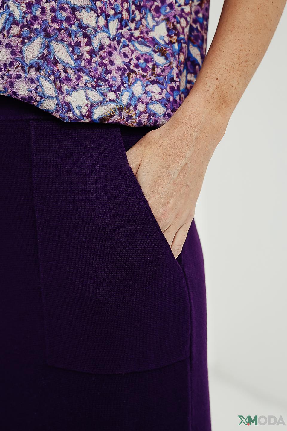 Юбка Oui фиолетовая миди