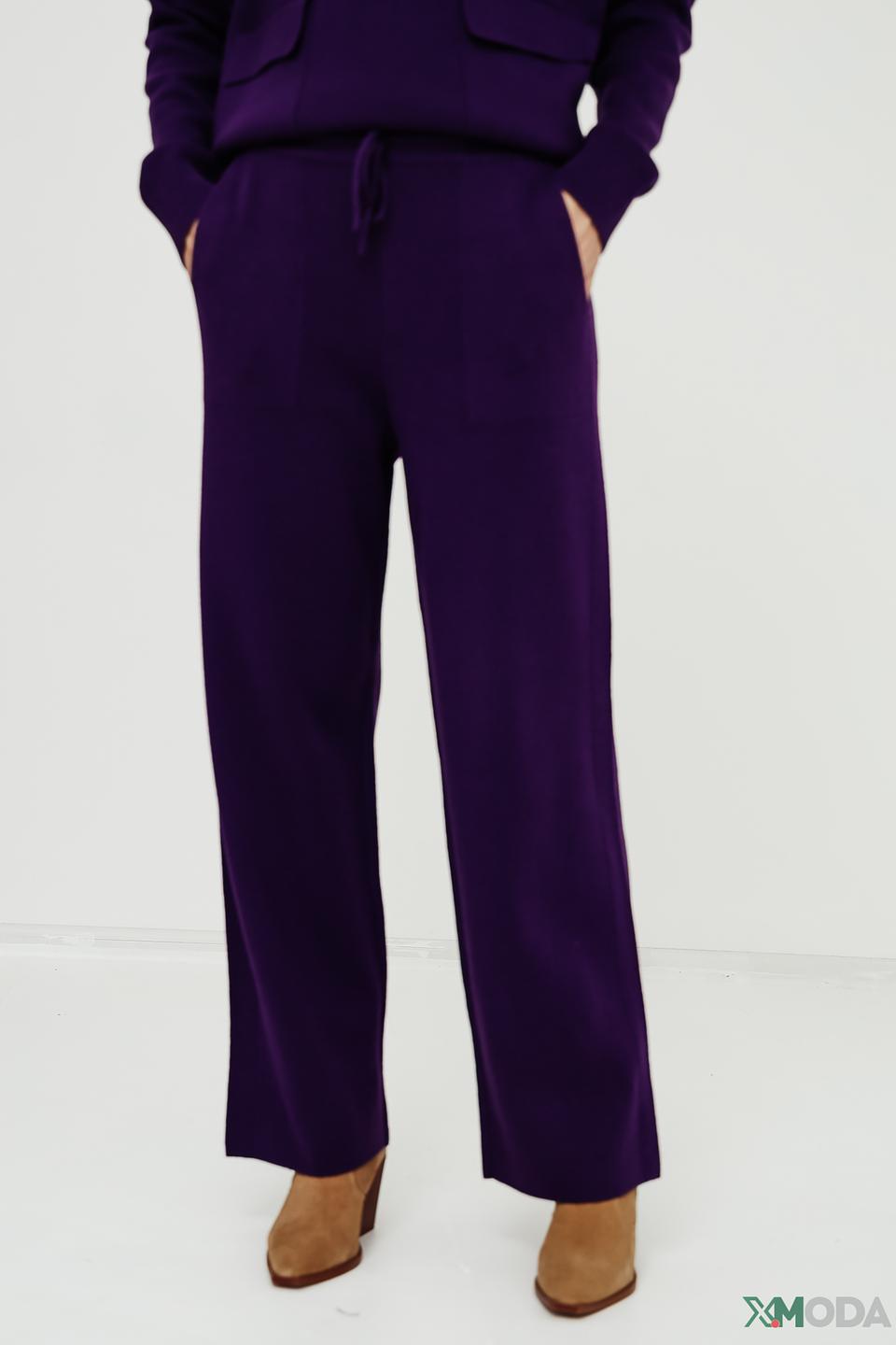 Брюки Oui фиолетовые