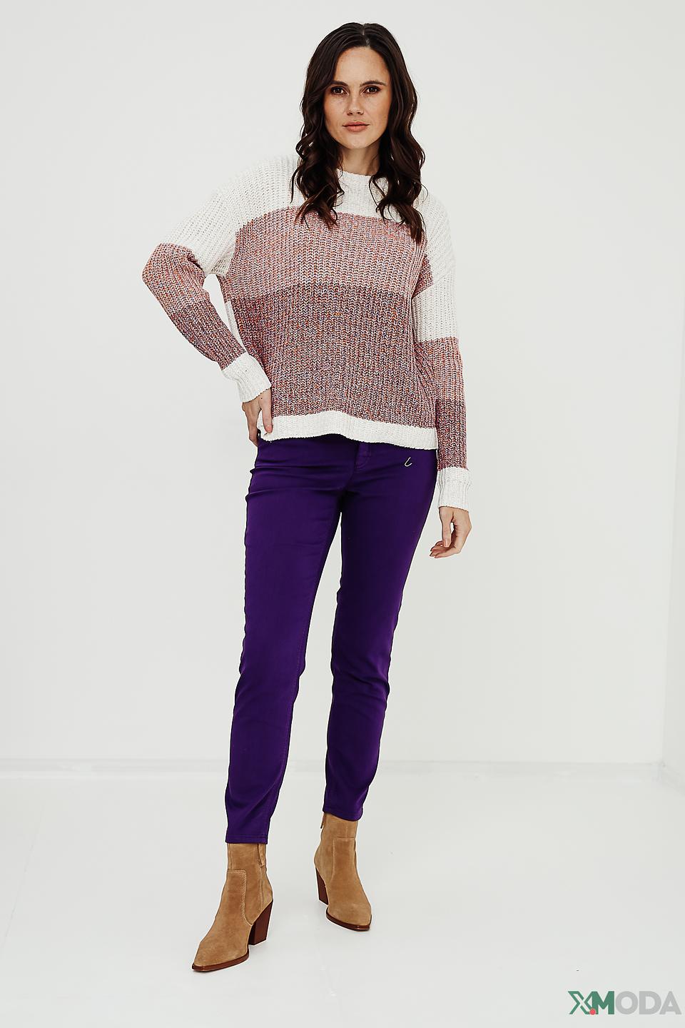 Пуловер Oui разноцветный