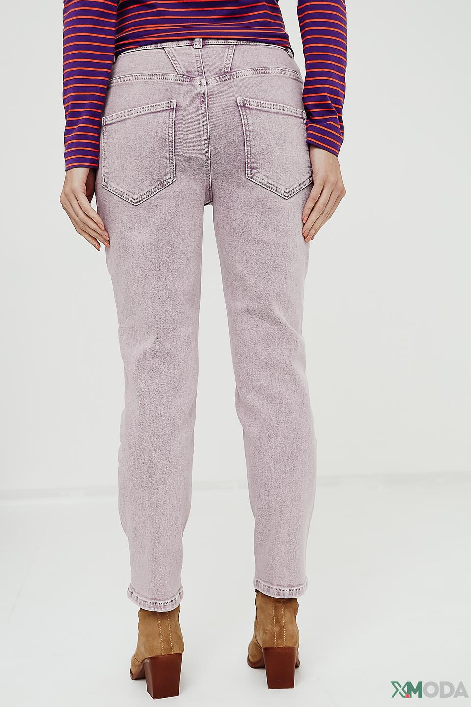 Джинсы Oui с завышенной талией лавандовые