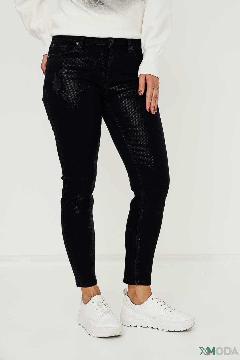 Джинсы Monari с потертостями черные