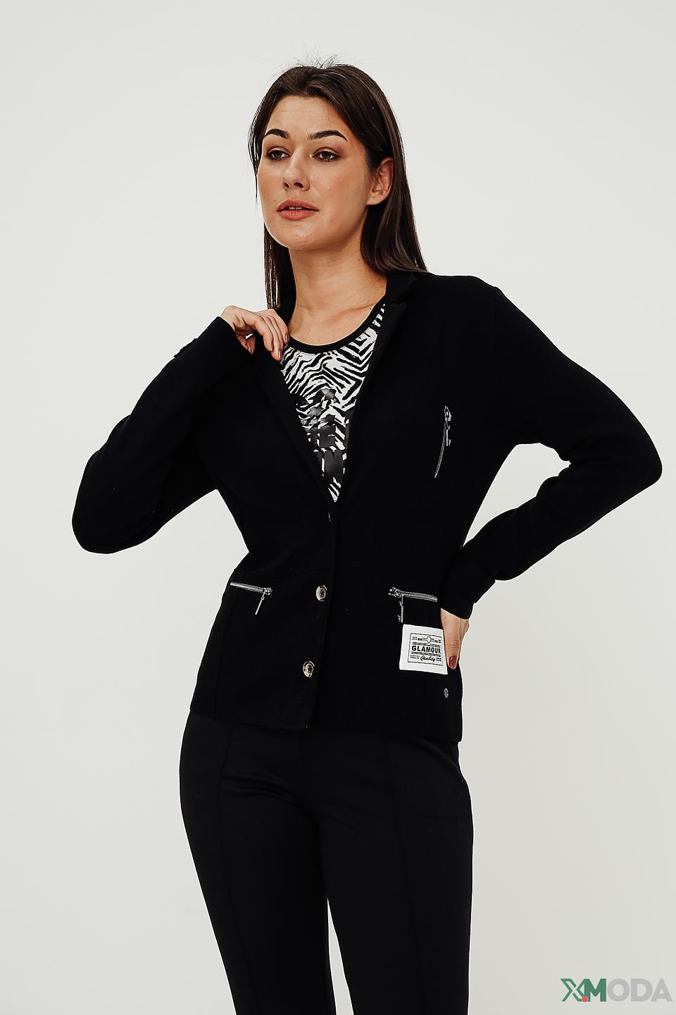 Кардиган Monari чёрный приталенный