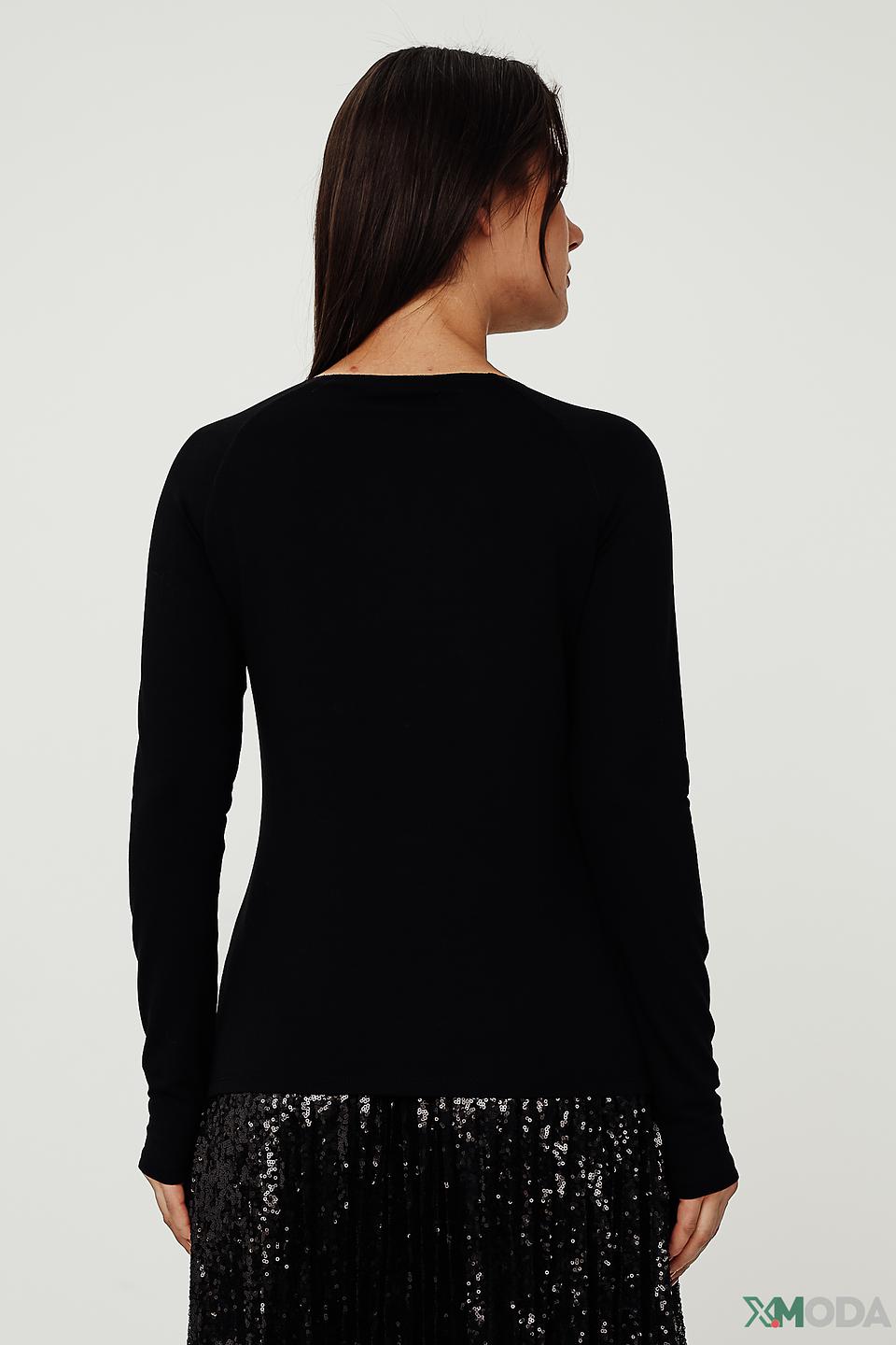 Лонгслив Monari с пайетками чёрный