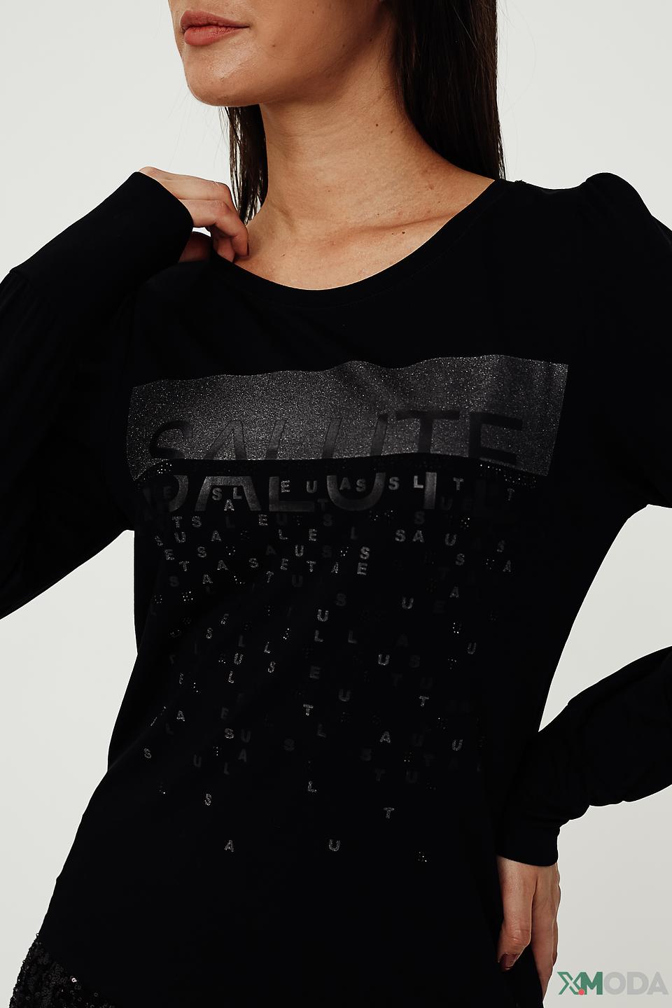 Пуловер Monari с логотипом чёрный