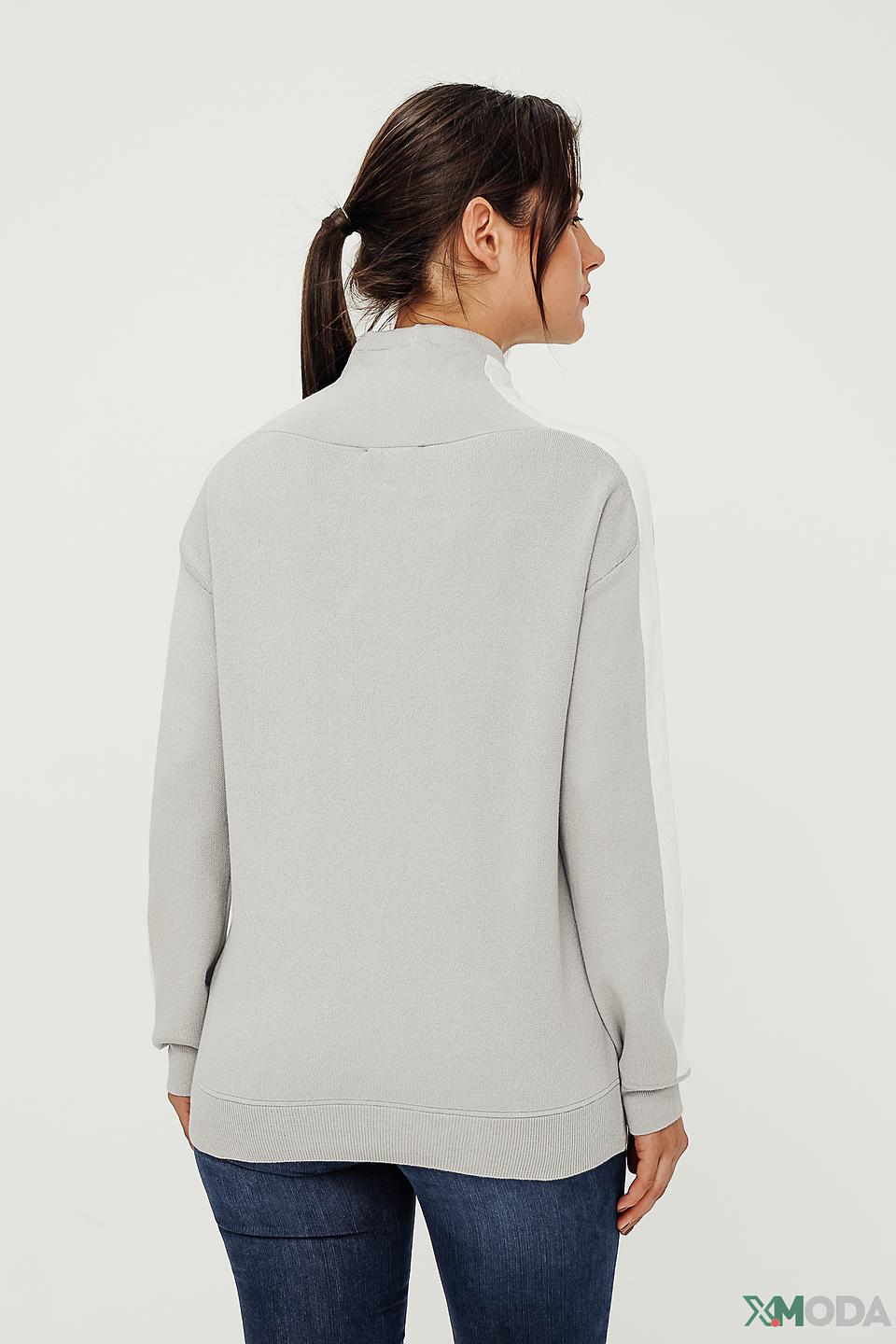 Пуловер Monari серый с принтом