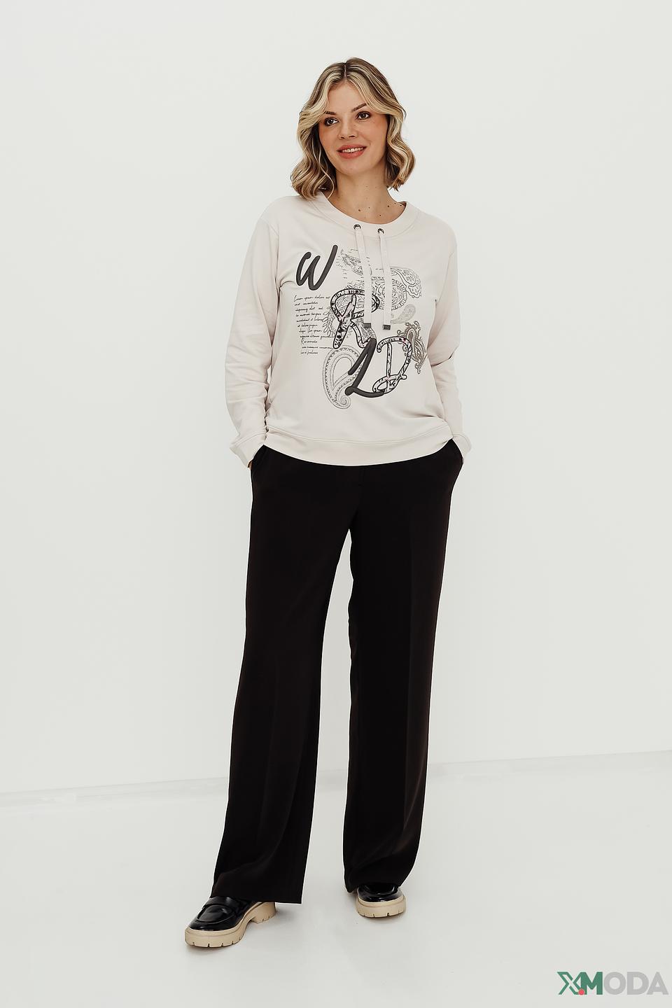 Джемпер Thomas Rabe с принтом бежевый