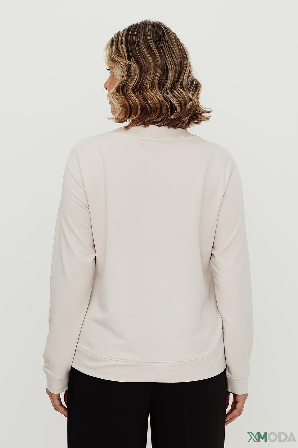 Джемпер Thomas Rabe с принтом бежевый