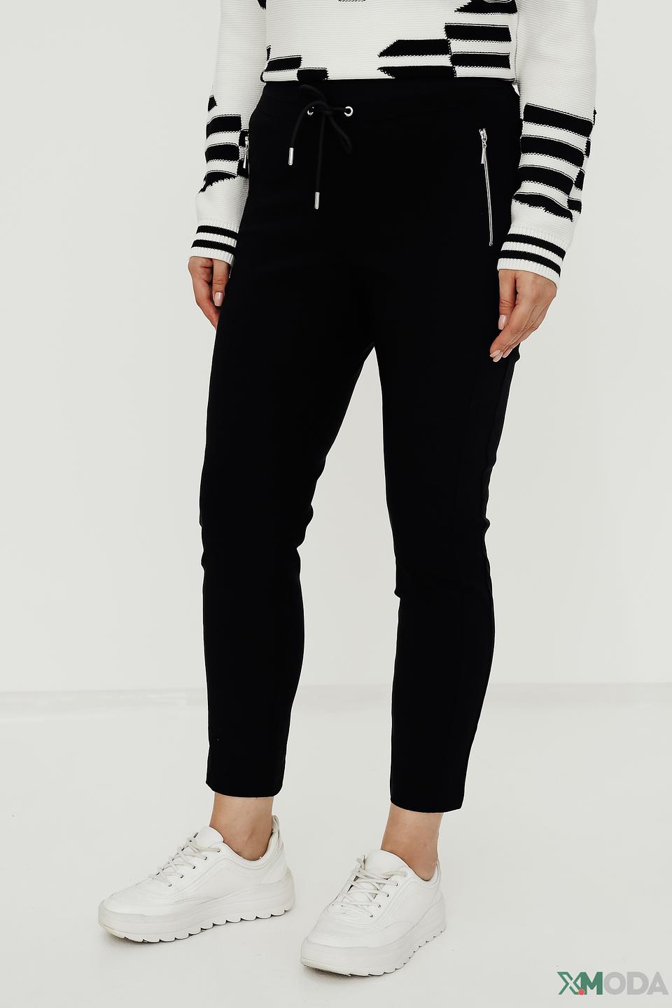 Брюки Via Appia черные с манжетами