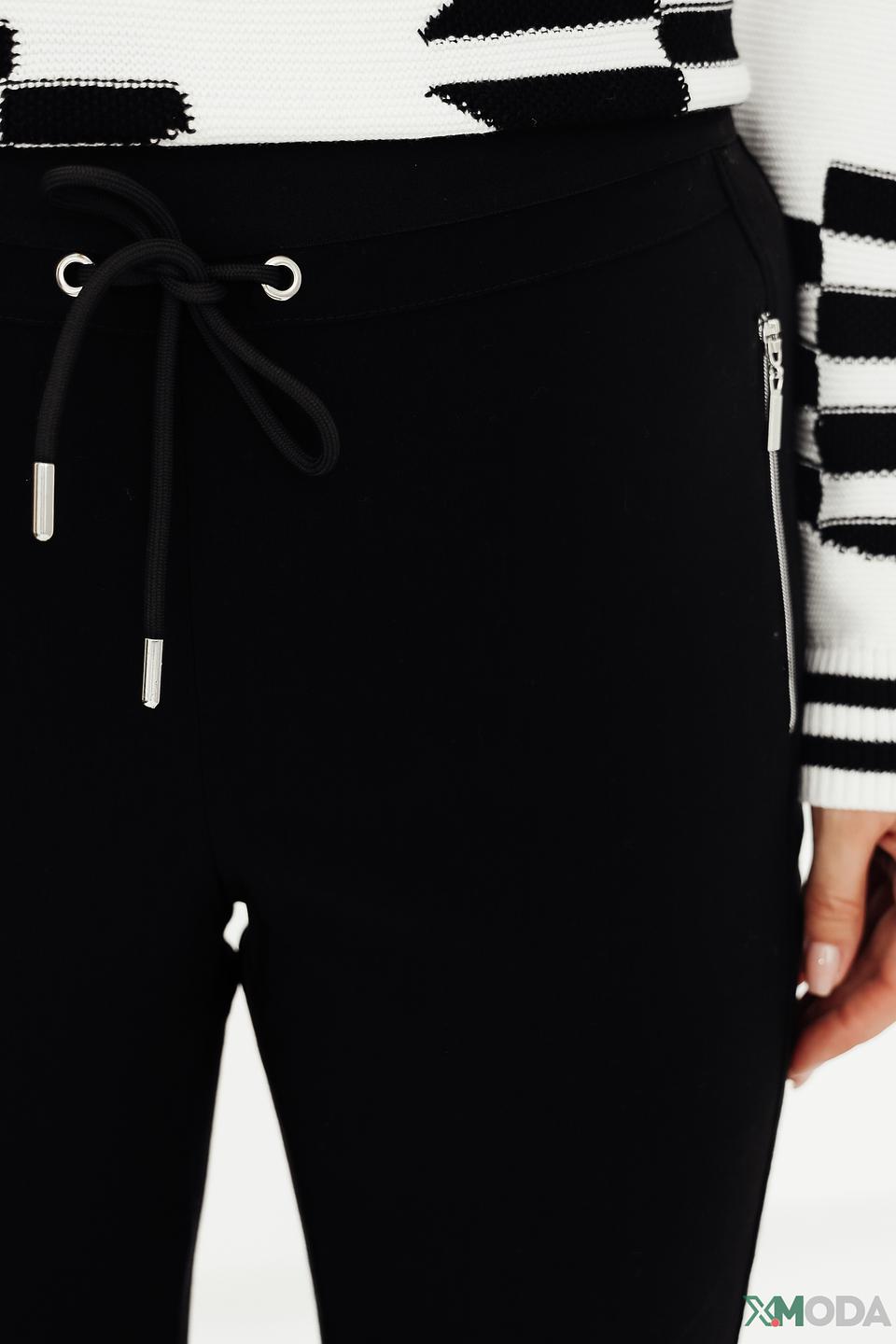 Брюки Via Appia черные с манжетами