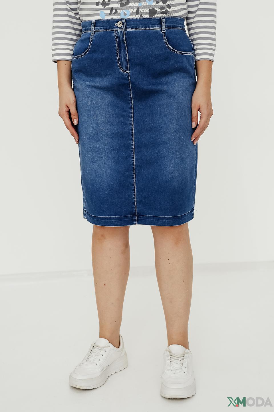 Юбка Frank Walder джинсовая синяя